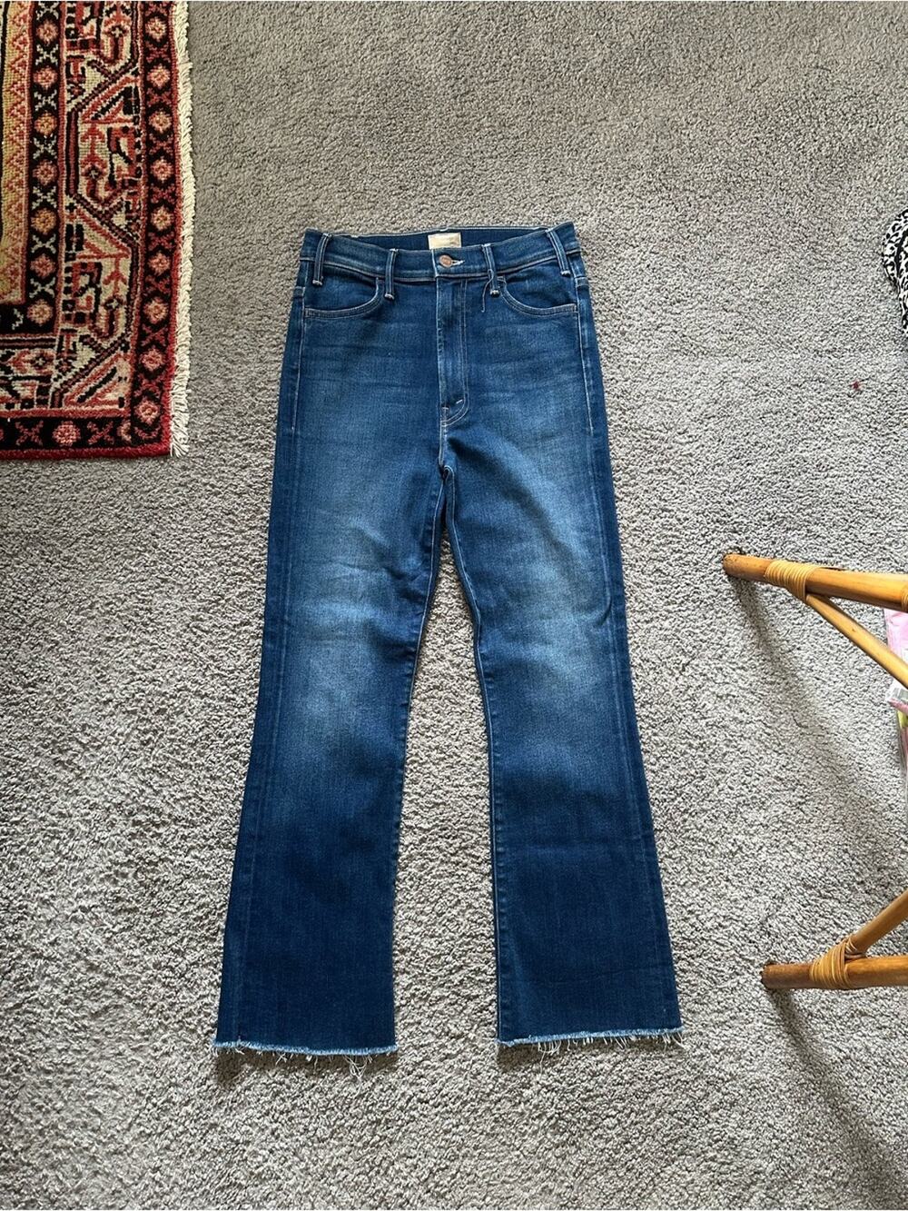 MOTHER Hustler Ankle Fray Jeans